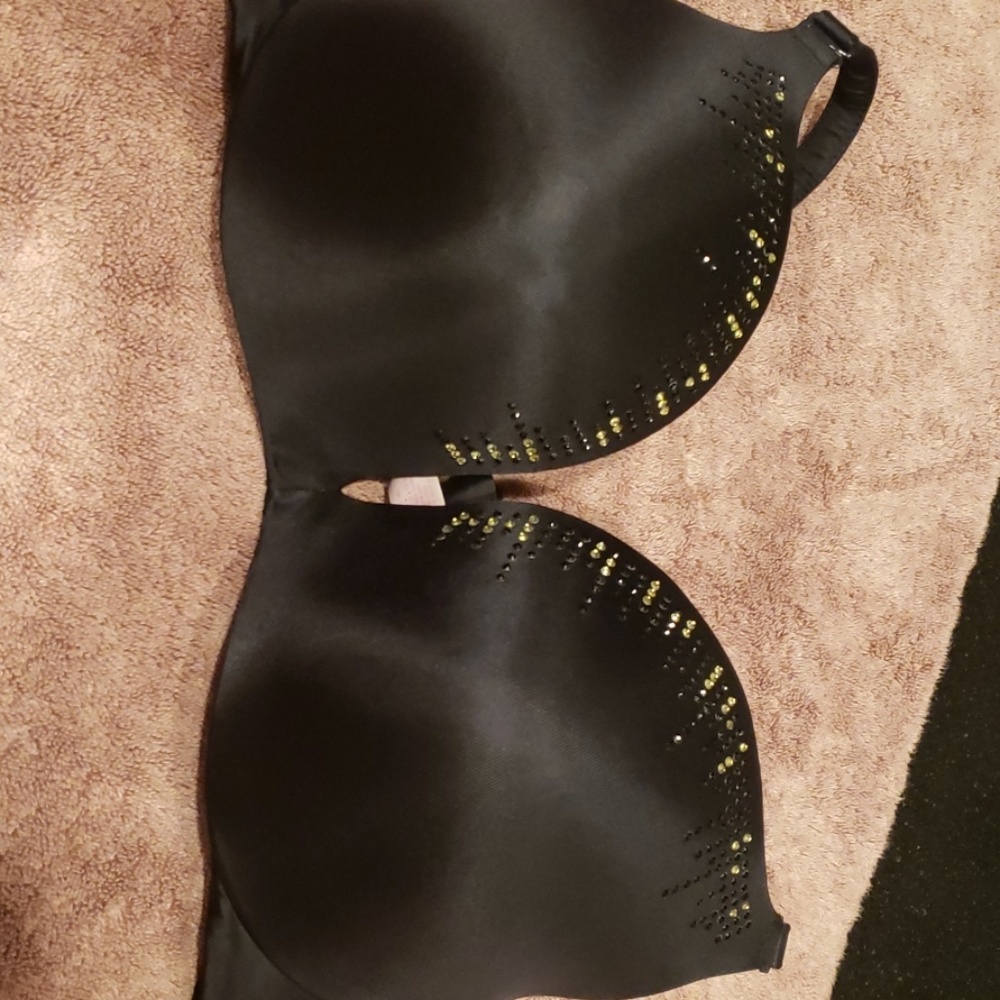 Lane Bryant New Black Cacique Plunge Bra 38 D